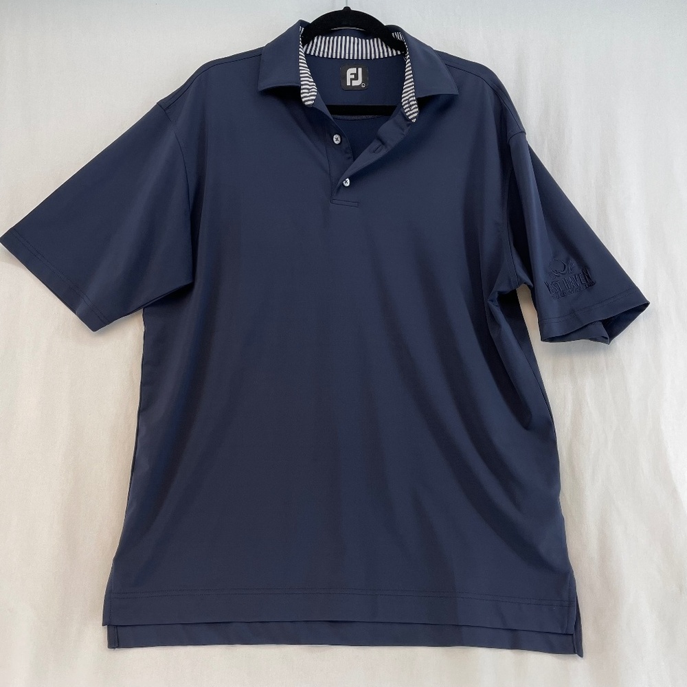 FootJoy FJ Golf Shirt Navy Blue West Haven Golf & Country Club Logo Men’s Large